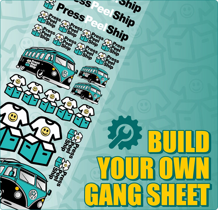 
      DTF Gang Sheet Builder | Build a DTF Gang Sheet Online - Press Peel Ship
